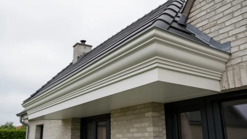 Pose et rénovation de corniches PVC aluminium zinc à Liège - Doloma Construct
