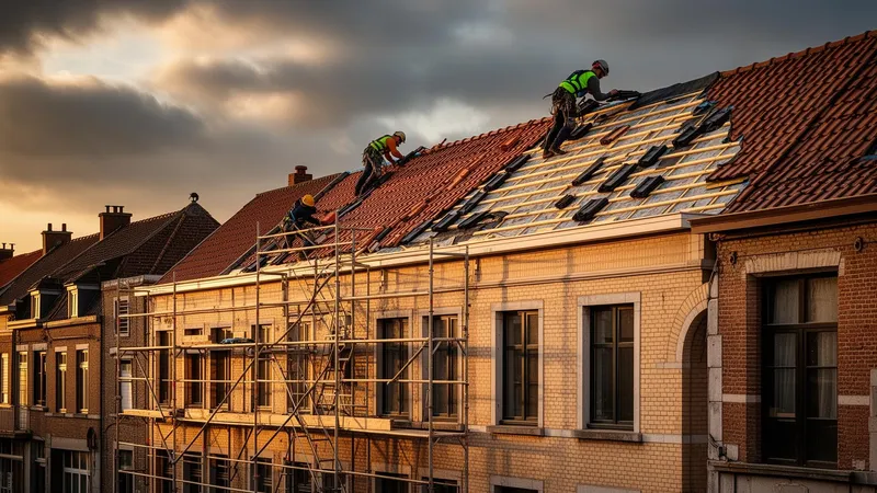 Travaux de toiture à Liège et Seraing - tuiles, ardoises, joint debout - Doloma Construct