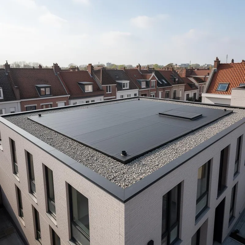 Toiture plate toiture à Liège et Seraing - Doloma Construct